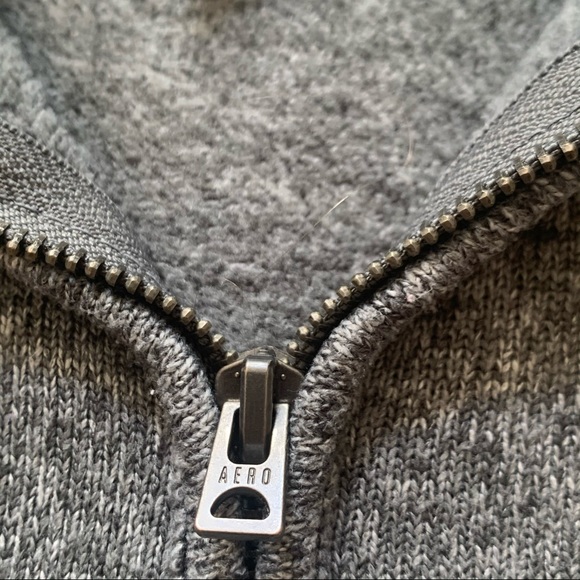 AEROPOSTALE➡️2/$9 3/$11⬅️Gray faux fur lined HOODIE (women’s M) Zip up front - Picture 5 of 8